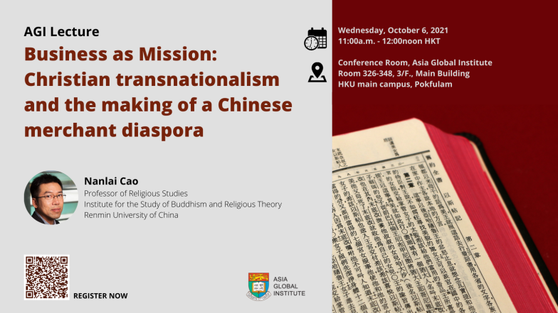 Business as Mission: Christian transnationalism and the making of a Chinese merchant diaspora